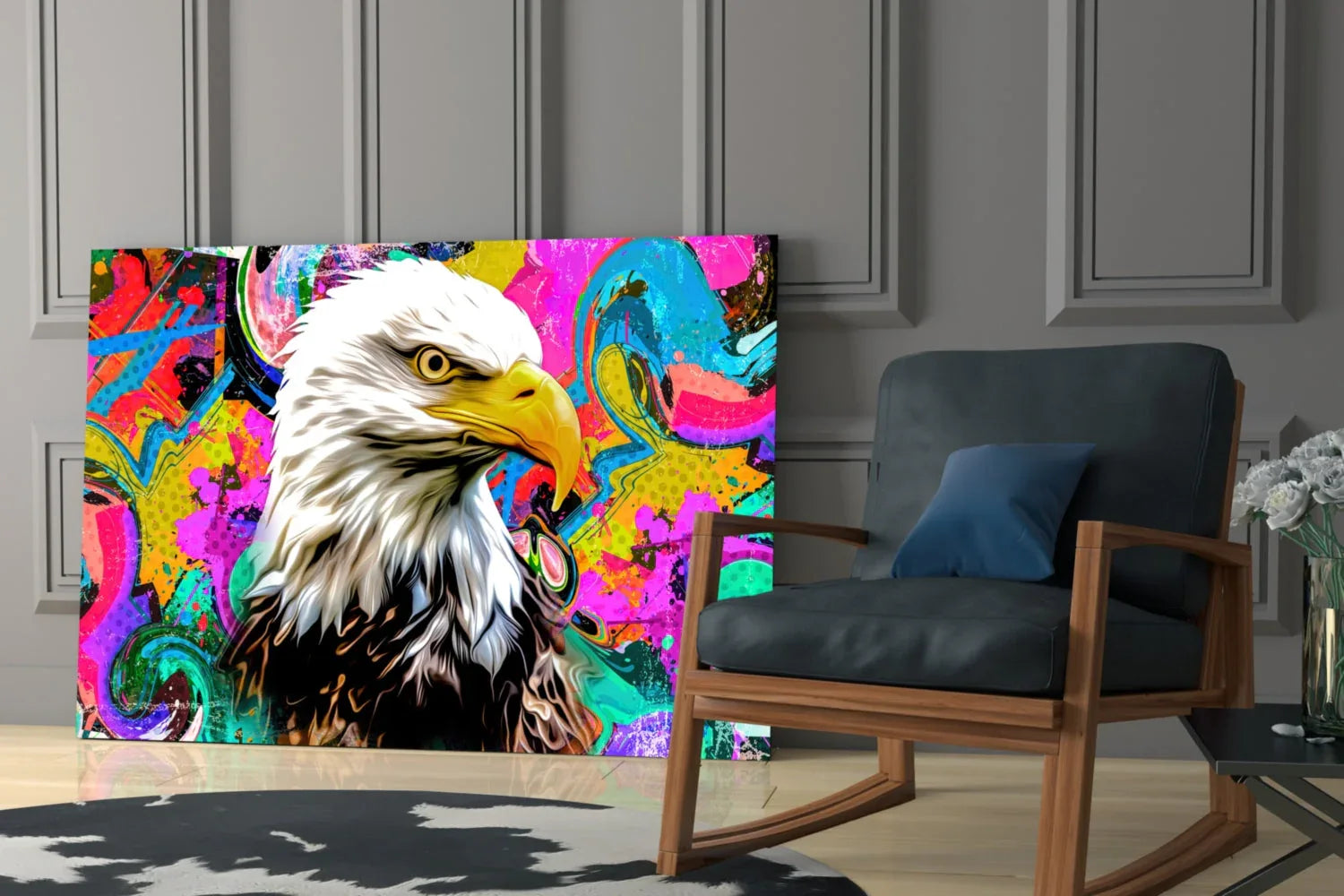 Eagle Eye Glass Wall Art - LUXARTDECO