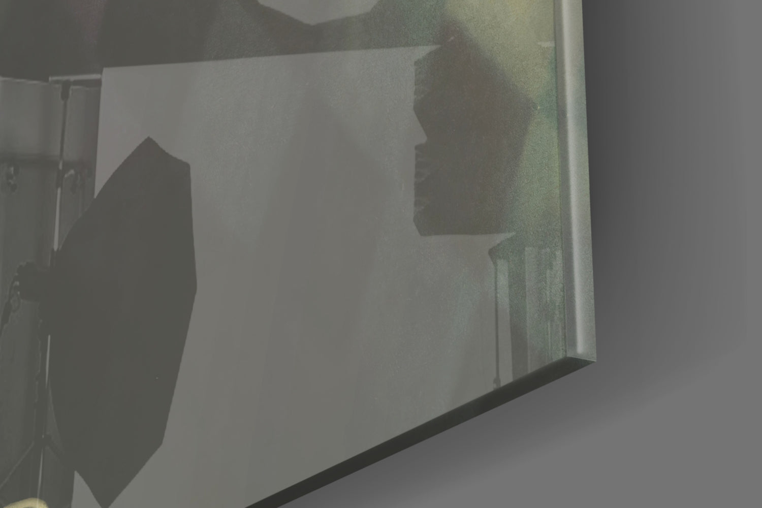 Mask the Sadness Glass Wall Art