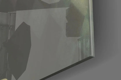 Mask the Sadness Glass Wall Art - LUXARTDECO