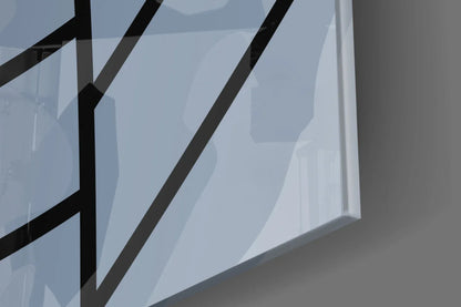 Lines of Leaf Glass Wall Art - LUXARTDECO