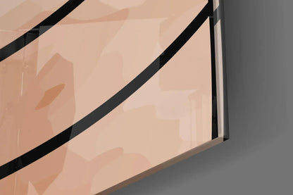 Lines of Leaf Glass Wall Art - LUXARTDECO