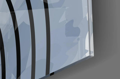 Lines of Waves Glass Wall Art - LUXARTDECO