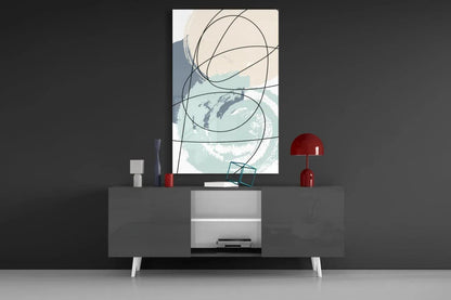 Chaotic Glass Wall Art - LUXARTDECO