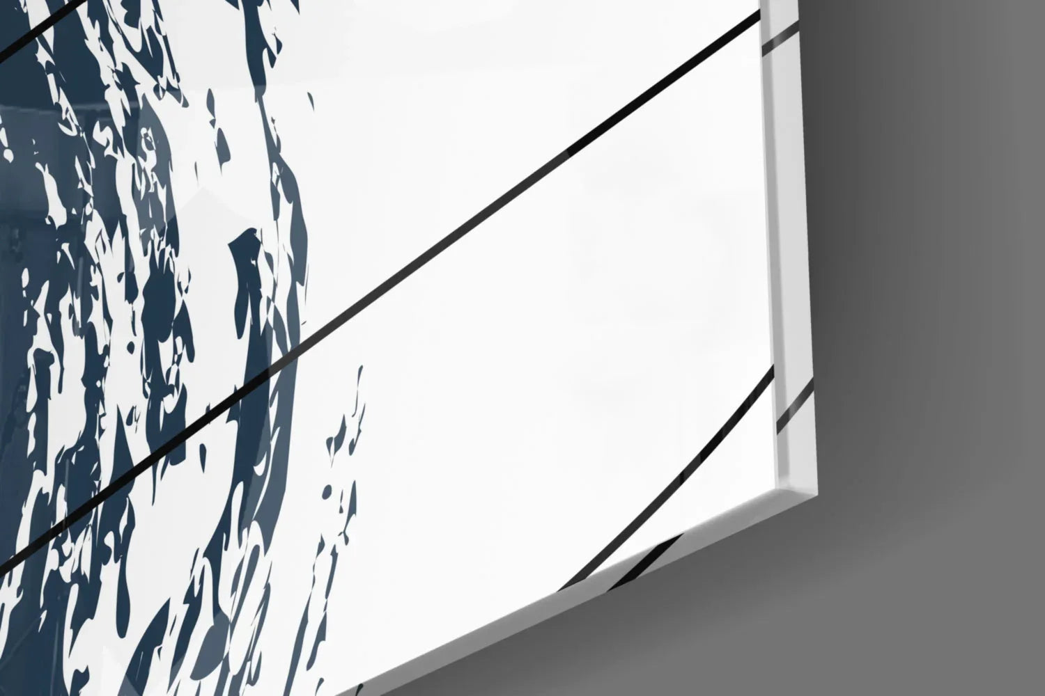 Chaotic Glass Wall Art - LUXARTDECO