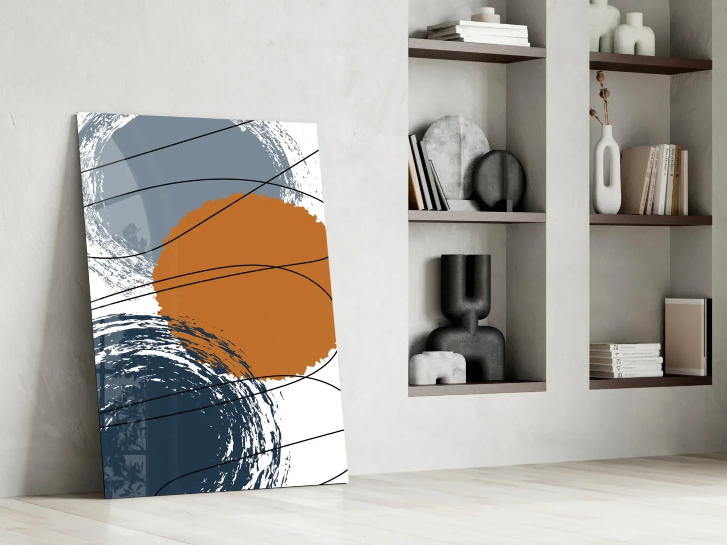 Chaotic Glass Wall Art - LUXARTDECO