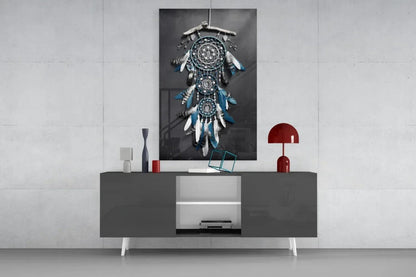 Dreamcatcher Glass Wall Art - LUXARTDECO