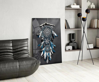 Dreamcatcher Glass Wall Art - LUXARTDECO