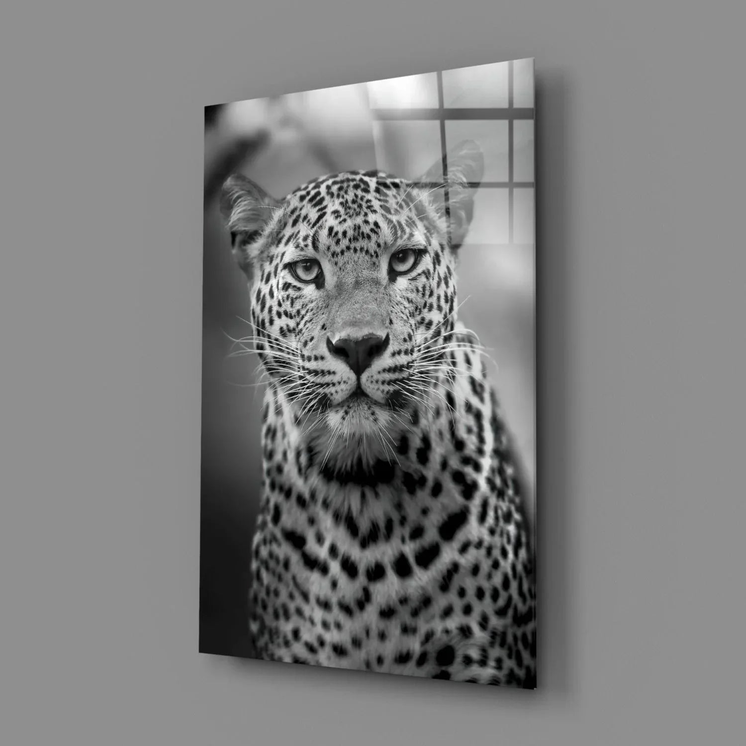 Leopard Glass Wall Art - LUXARTDECO