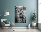 Leopard Glass Wall Art - LUXARTDECO