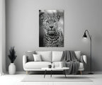 Leopard Glass Wall Art - LUXARTDECO