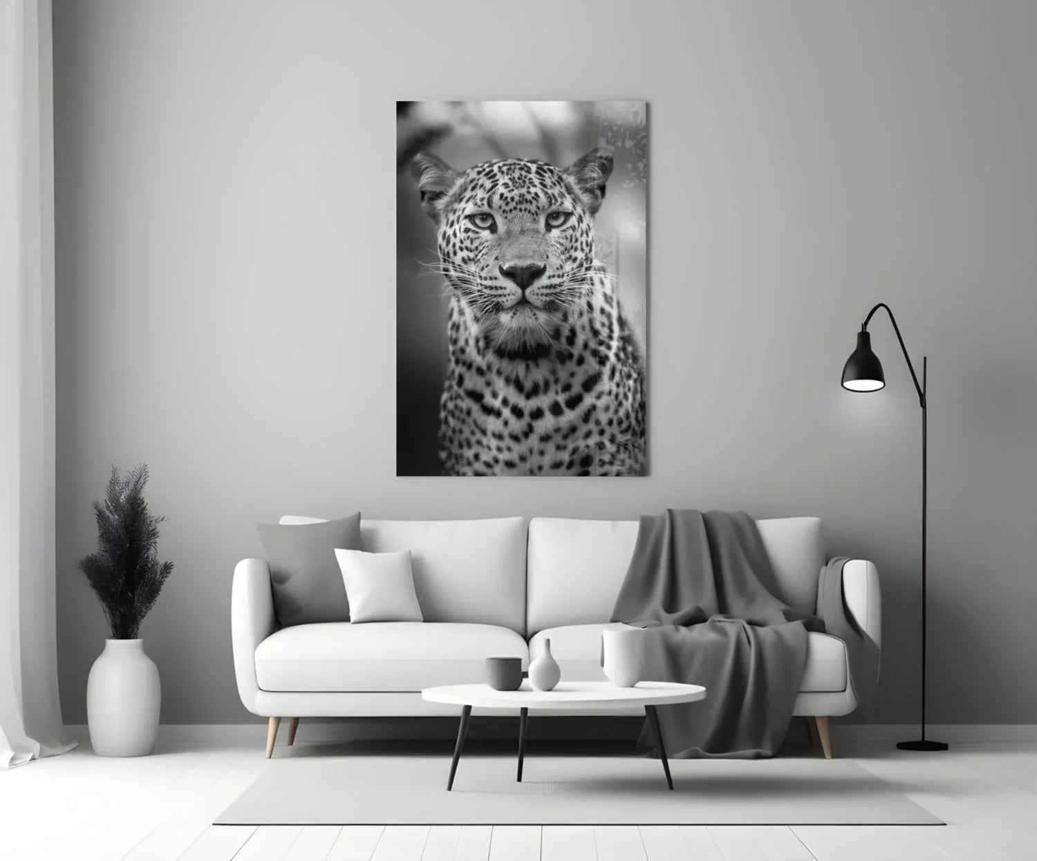 Leopard Glass Wall Art - LUXARTDECO