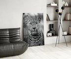 Leopard Glass Wall Art - LUXARTDECO