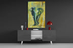 Elephant Glass Wall Art - LUXARTDECO
