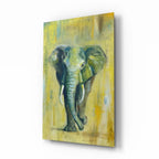 Elephant Glass Wall Art - LUXARTDECO