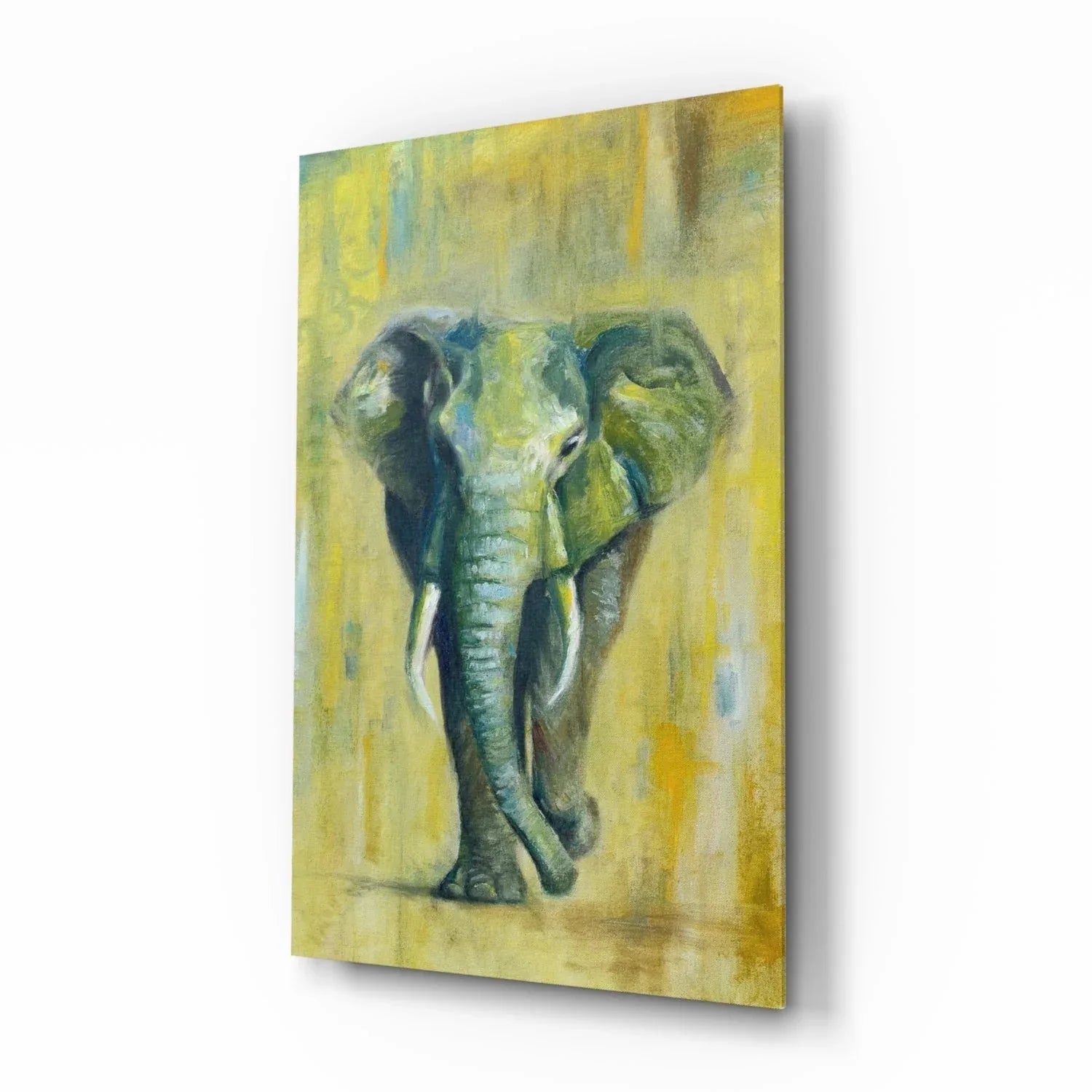Elephant Glass Wall Art - LUXARTDECO