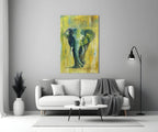 Elephant Glass Wall Art - LUXARTDECO