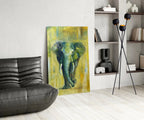 Elephant Glass Wall Art - LUXARTDECO