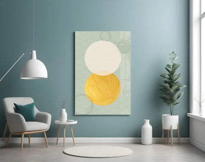 Sun and Moon Glass Wall Art - LUXARTDECO