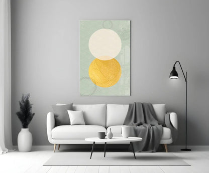 Sun and Moon Glass Wall Art - LUXARTDECO