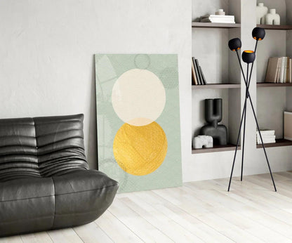 Sun and Moon Glass Wall Art - LUXARTDECO
