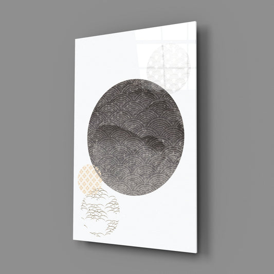 Black Moon Glass Wall Art