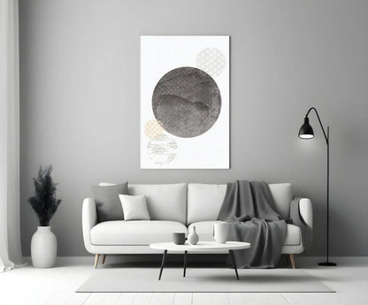 Black Moon Glass Wall Art - LUXARTDECO