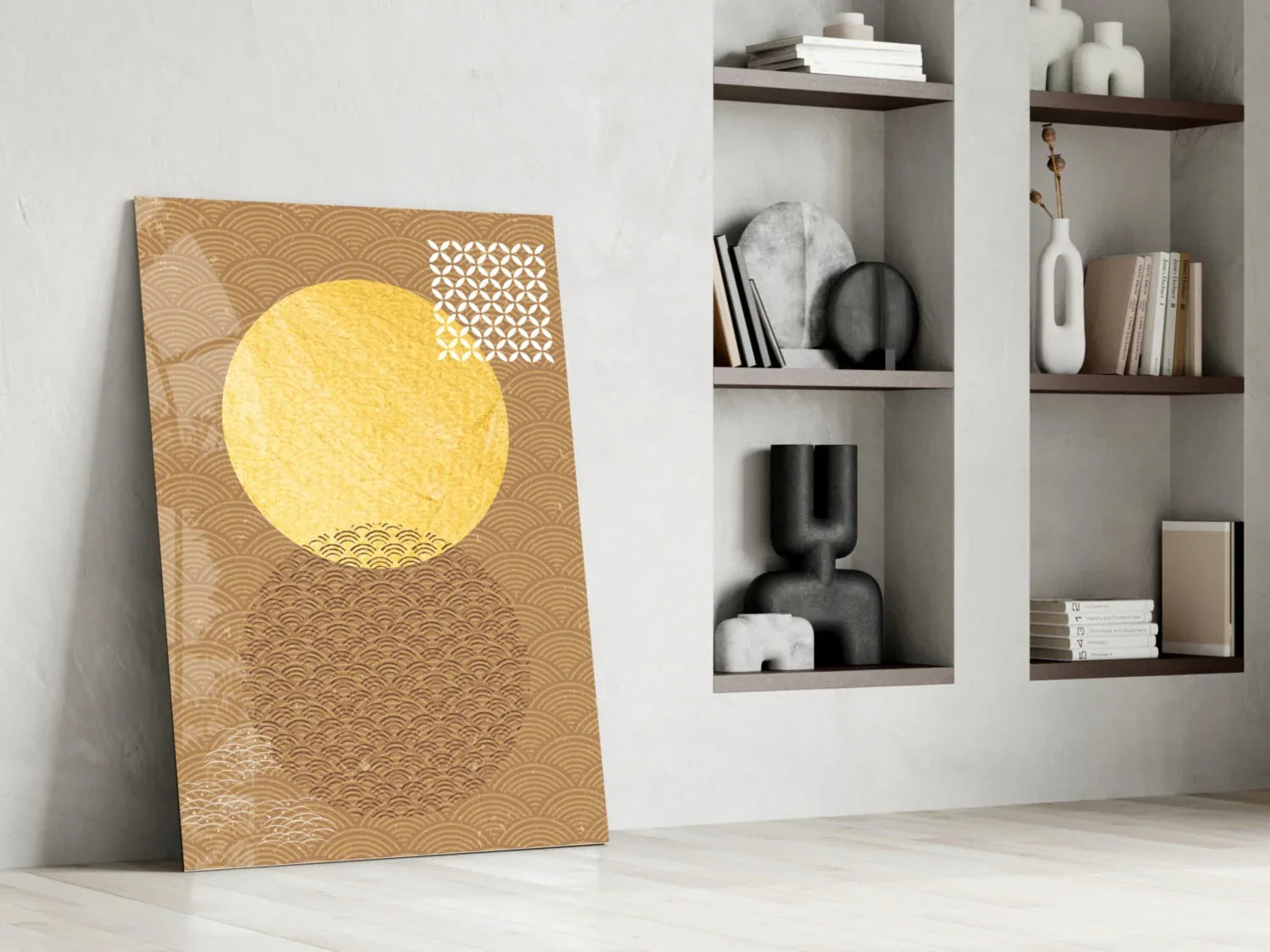 Shadow of the Sun Glass Wall Art - LUXARTDECO