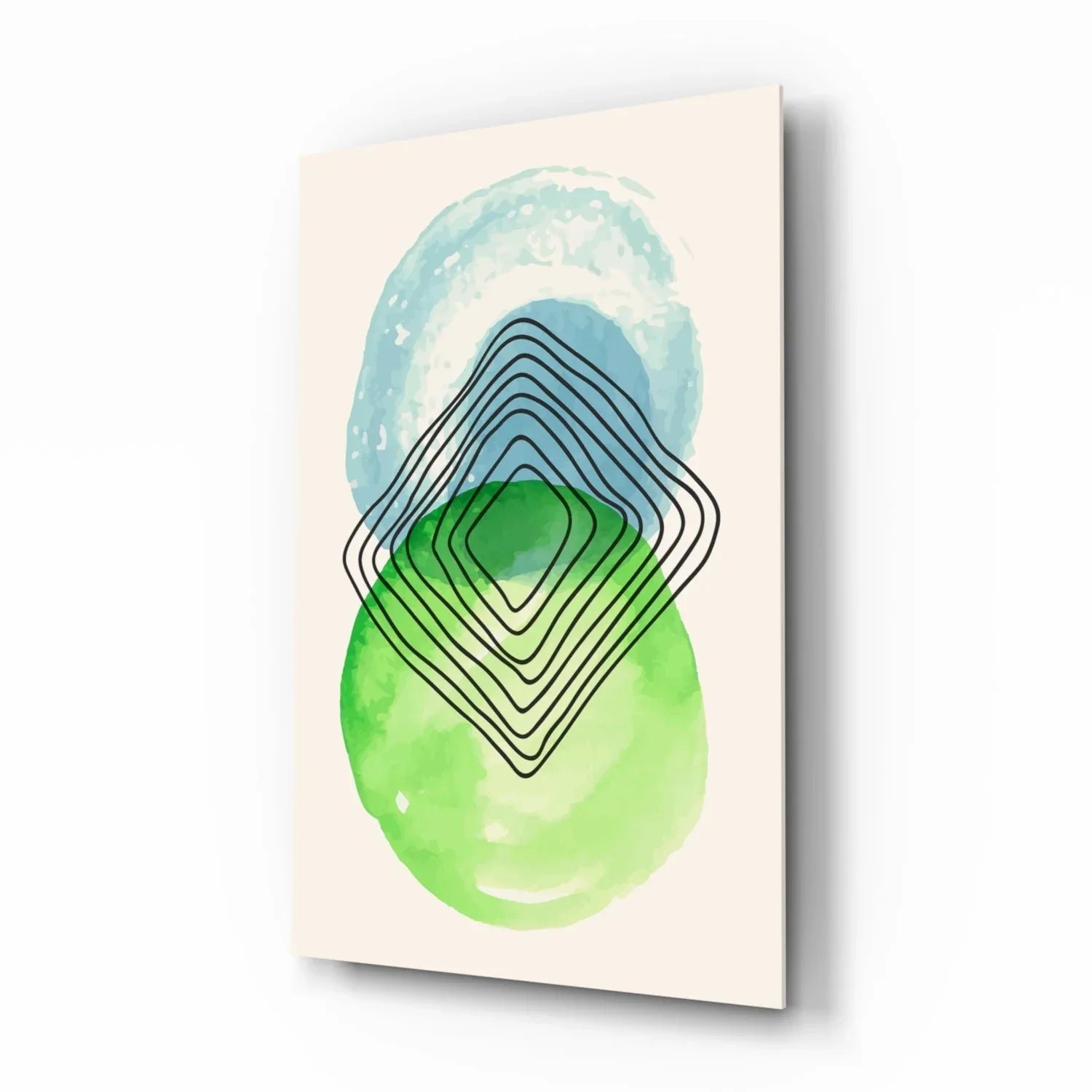 Abstract Circles Glass Wall Art - LUXARTDECO