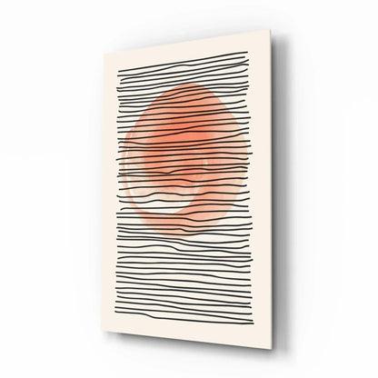 Abstract Sunset Glass Wall Art - LUXARTDECO