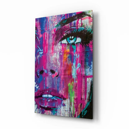 Woman Eye Glass Wall Art - LUXARTDECO