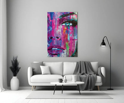 Woman Eye Glass Wall Art - LUXARTDECO