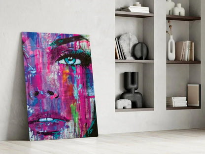 Woman Eye Glass Wall Art - LUXARTDECO