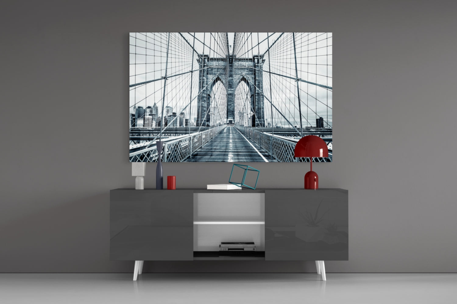 Brooklyn Bridge Glass Wall Art
