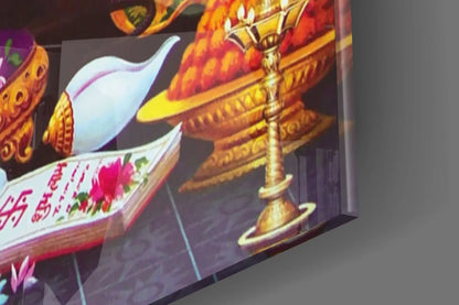 Ganesha Glass Wall Art - LUXARTDECO