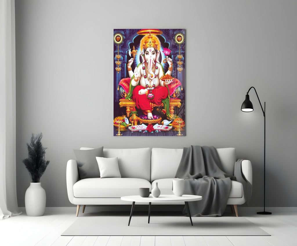 Ganesha Glass Wall Art