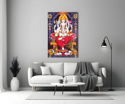 Ganesha Glass Wall Art - LUXARTDECO