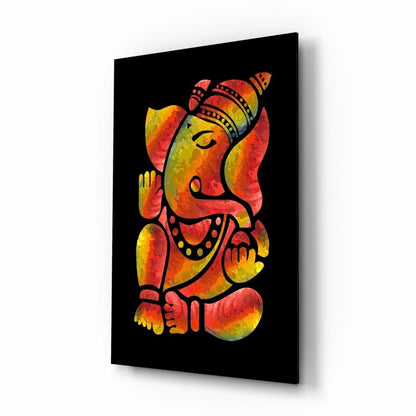 Ganesha Glass Wall Art - LUXARTDECO