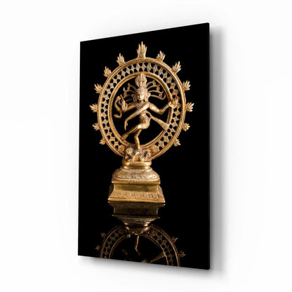 Shiva Nataraja Glass Wall Art - LUXARTDECO