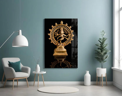 Shiva Nataraja Glass Wall Art - LUXARTDECO