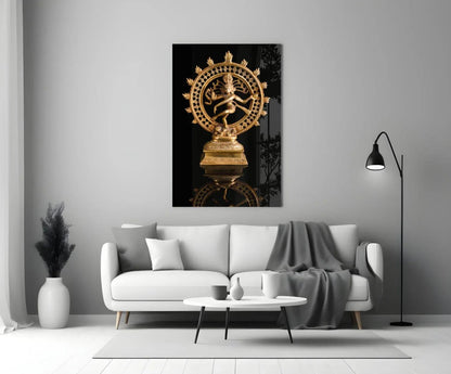Shiva Nataraja Glass Wall Art - LUXARTDECO
