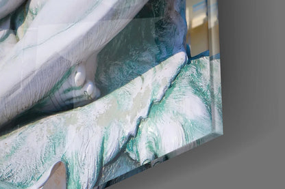 Shiva in Meditation Glass Wall Art - LUXARTDECO