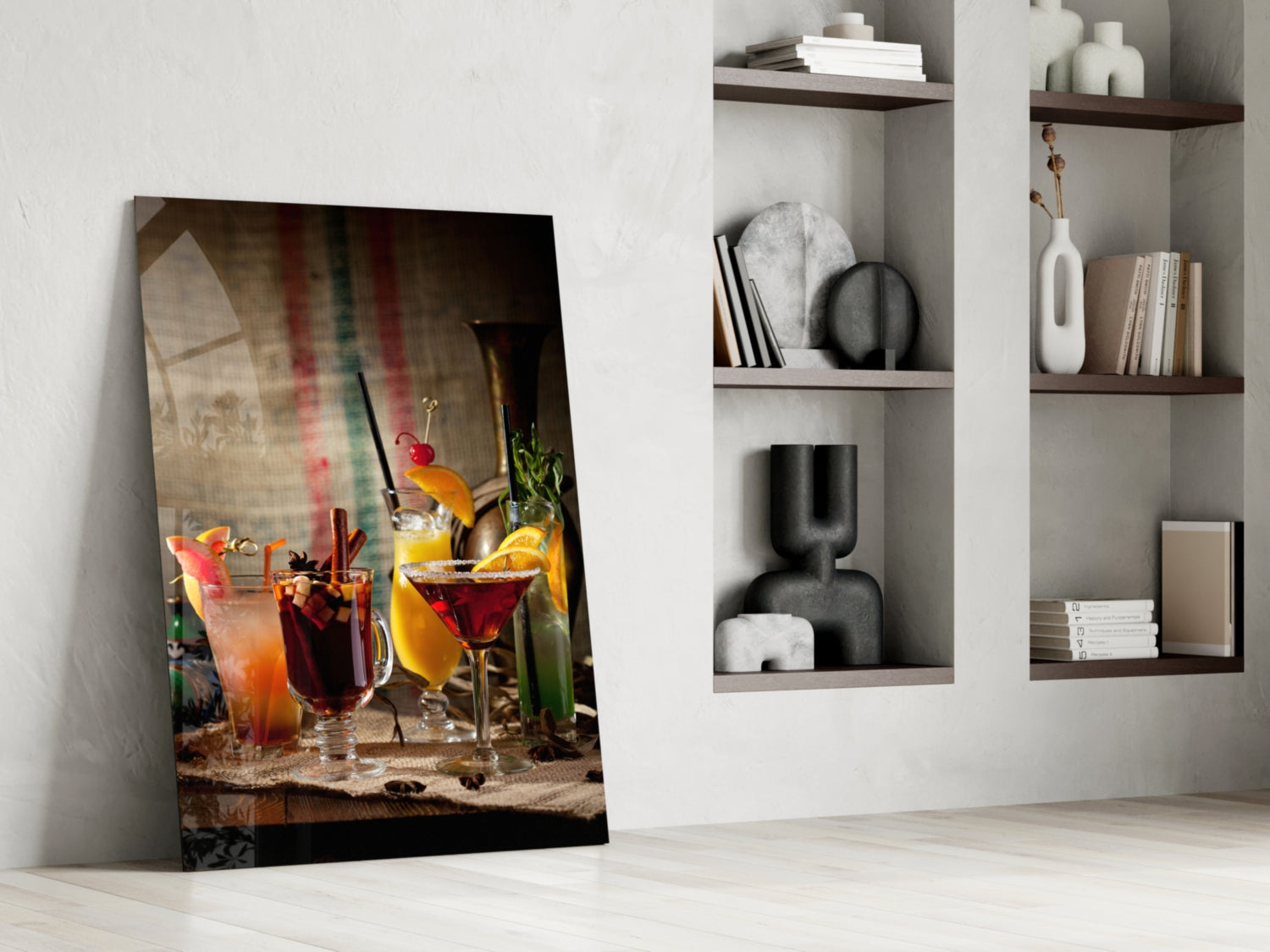 Cocktails Glass Wall Art