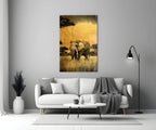 Elephant Glass Wall Art - LUXARTDECO
