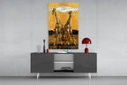 Giraffes Glass Wall Art - LUXARTDECO