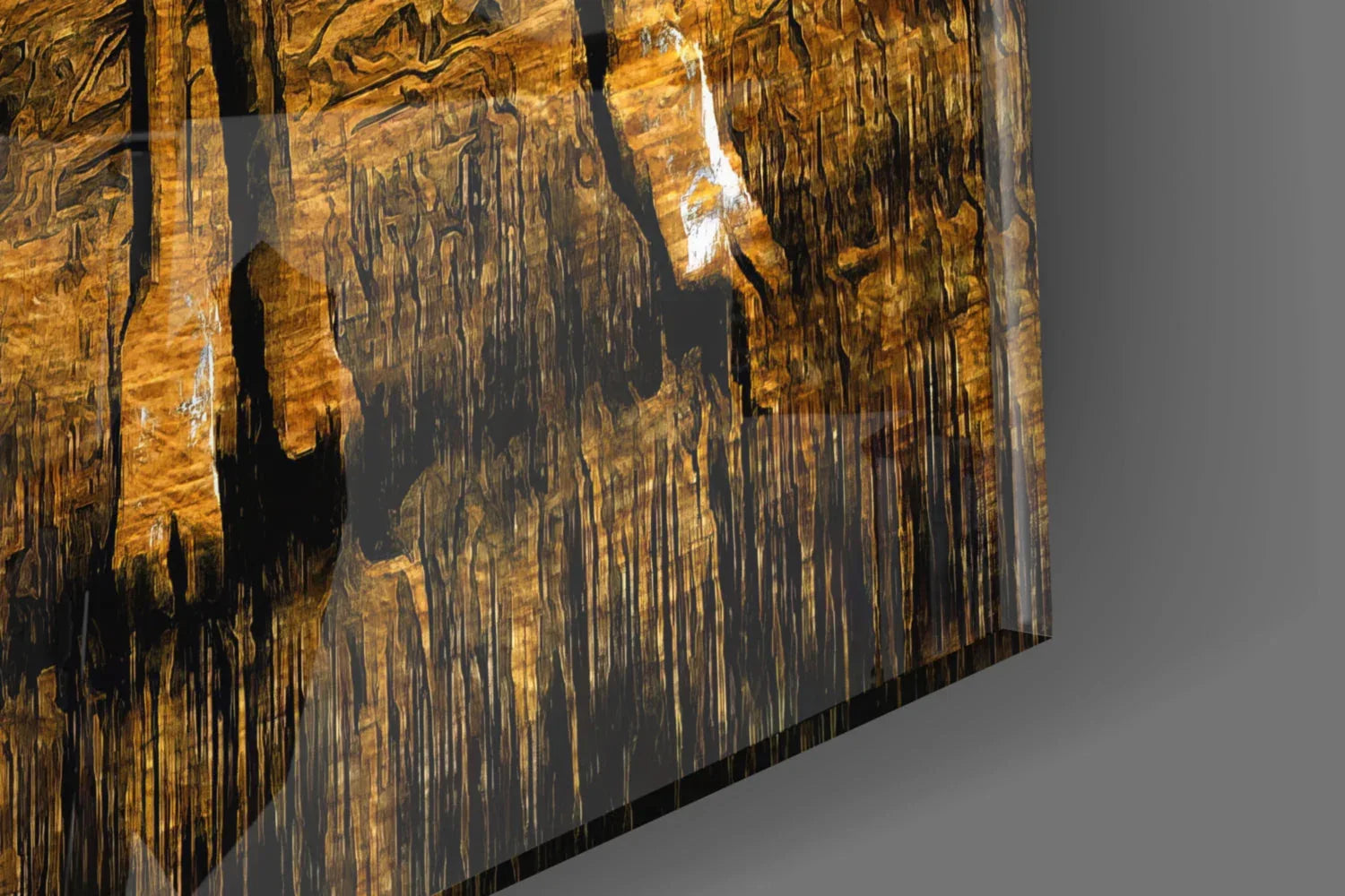 Giraffes Glass Wall Art - LUXARTDECO