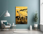 Giraffe Glass Wall Art - LUXARTDECO