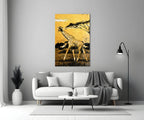Giraffe Glass Wall Art - LUXARTDECO