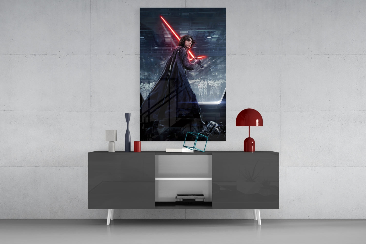Kylo Ren Glass Wall Art