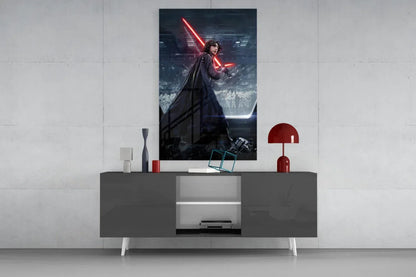 Kylo Ren Glass Wall Art - LUXARTDECO
