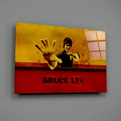Bruce Lee Glass Wall Art - LUXARTDECO